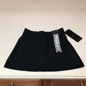 Elegant Black Skort by